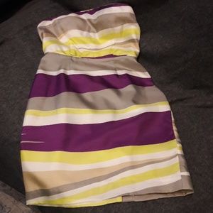 Banana republic  stripped strapless size 0p